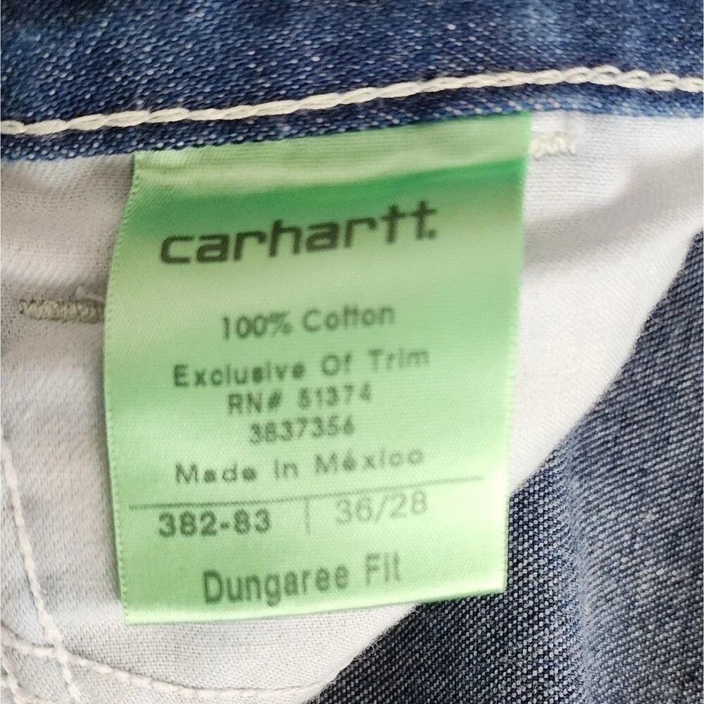 Y2K Carhartt  Carpenter Utility Workwear‎ Blue Jeans Men's 36×28